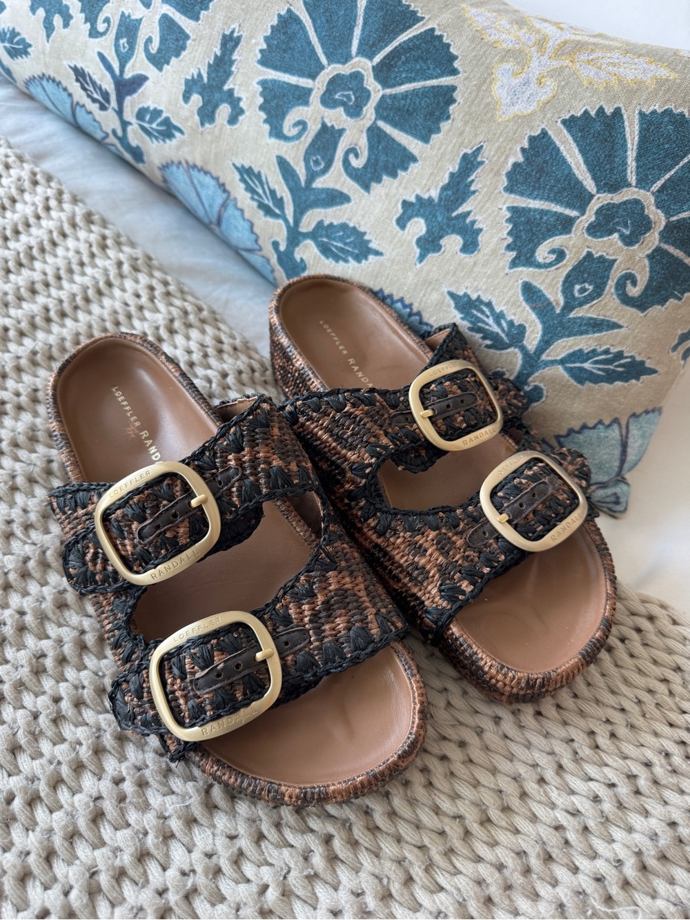 Loeffler Randall Platform Sandal in Leopard